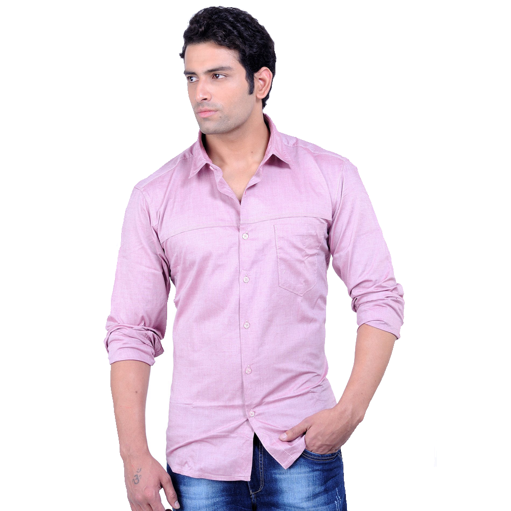 Mens plain pink shirt