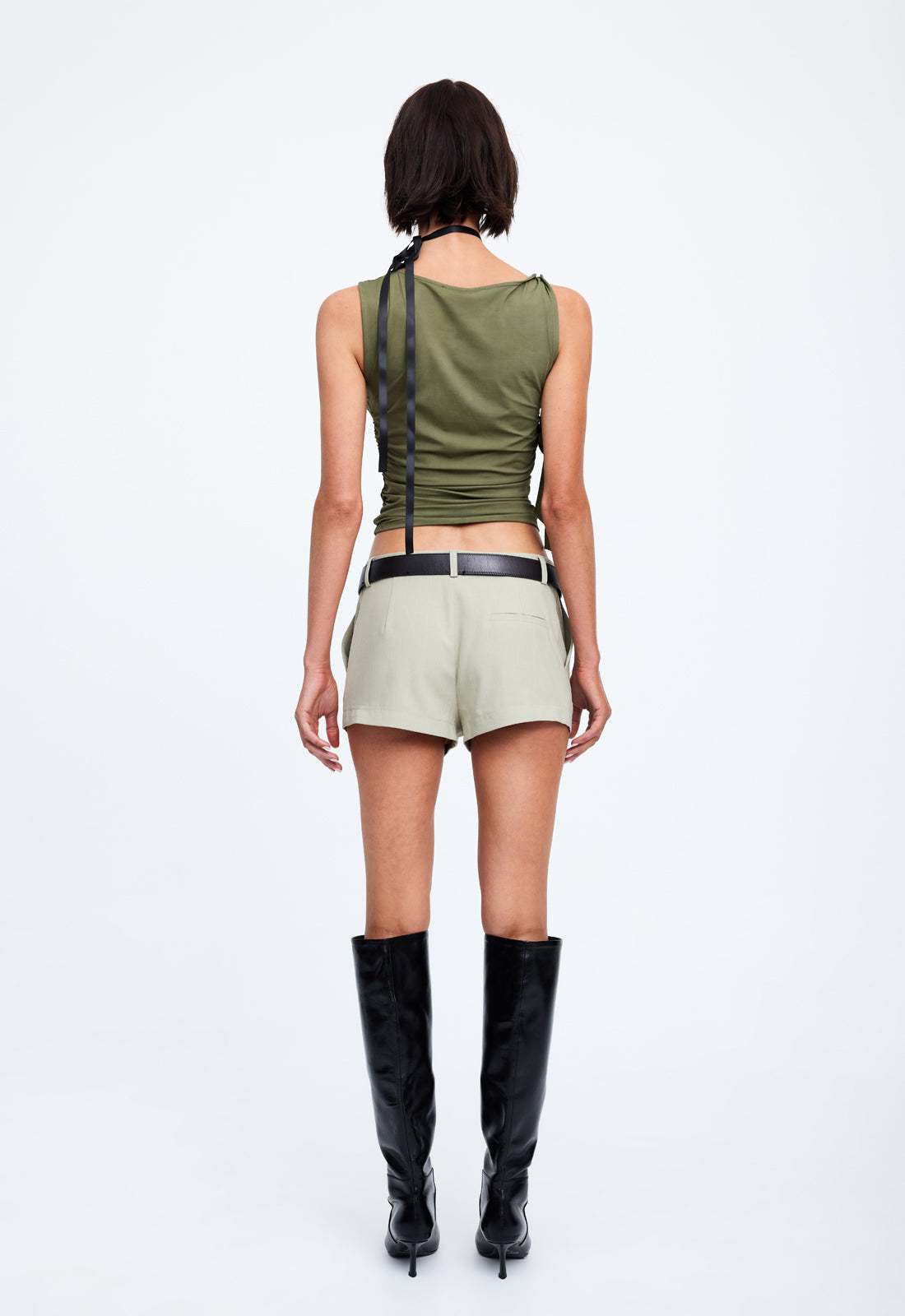LION'S DEN MINI SHORTS - SAGE