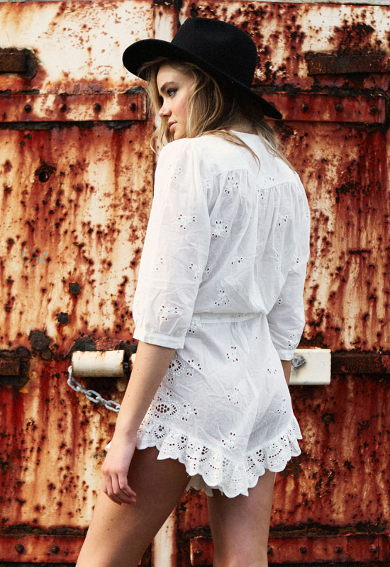 Age of Innocence Romper - WHITE