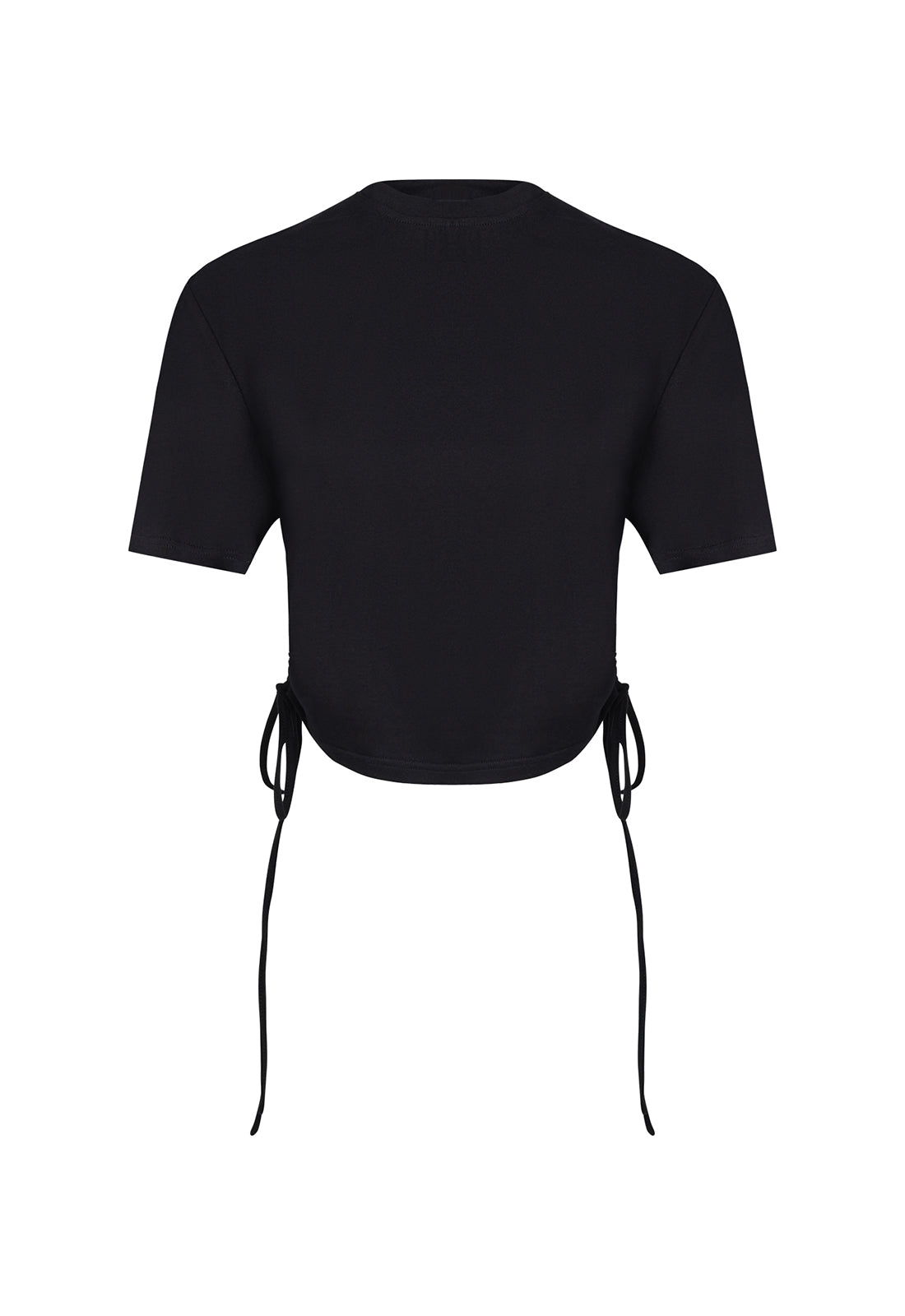 AGYNESS CROP TEE - BLACK