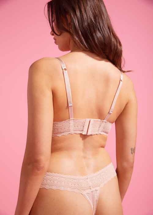 Luxe Lace Taupe G-string Set