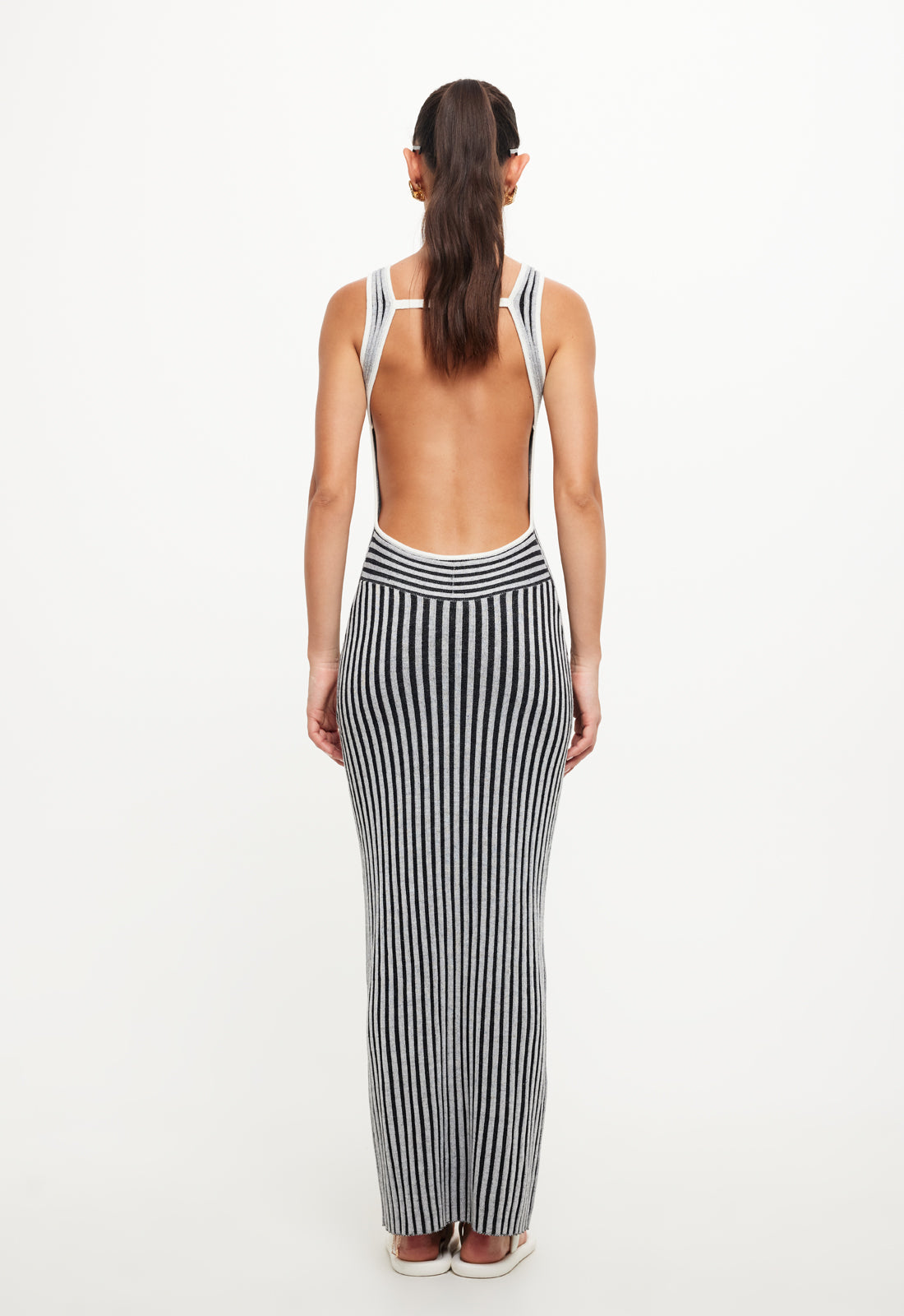 BLISSFUL MAXI DRESS - IVORY STRIPE