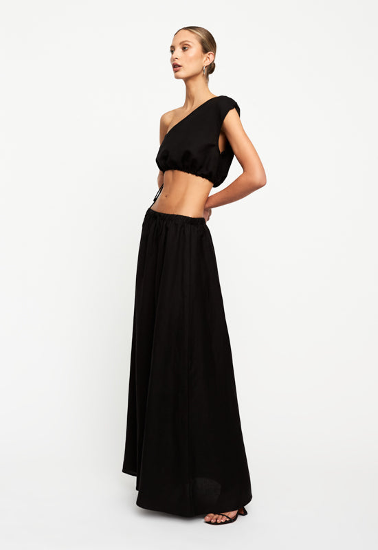 ALEXANDRIA MAXI SKIRT - BLACK