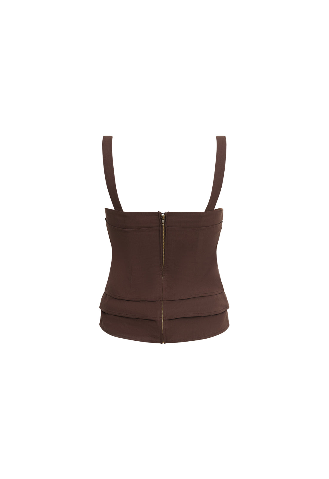 IN BLOOM TOP - CHOCOLATE
