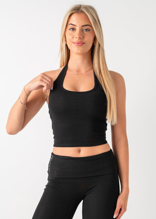 COTTON CASUAL TANK - BLACK