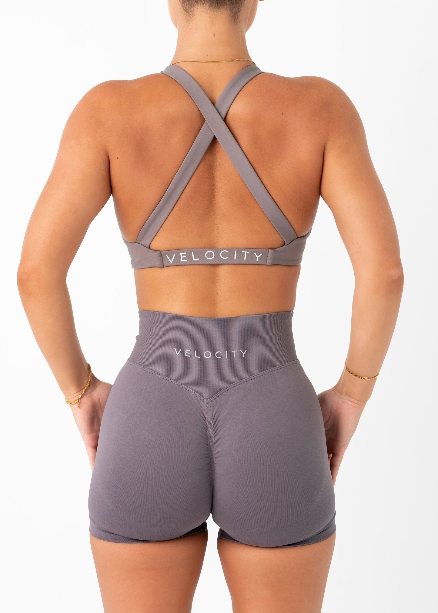 TWIST BRA - SLATE GREY