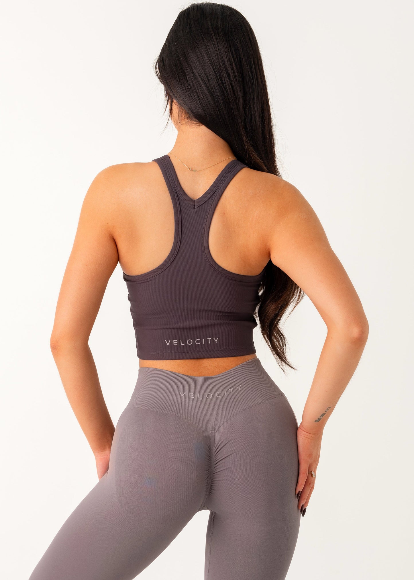 CROPPED TANK - DARK GREY