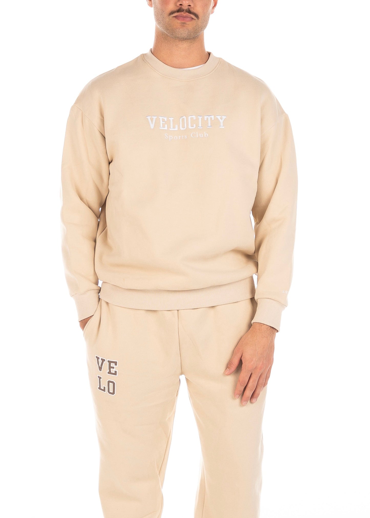 VELO OVERSIZED CREW - SANDY VANILLA