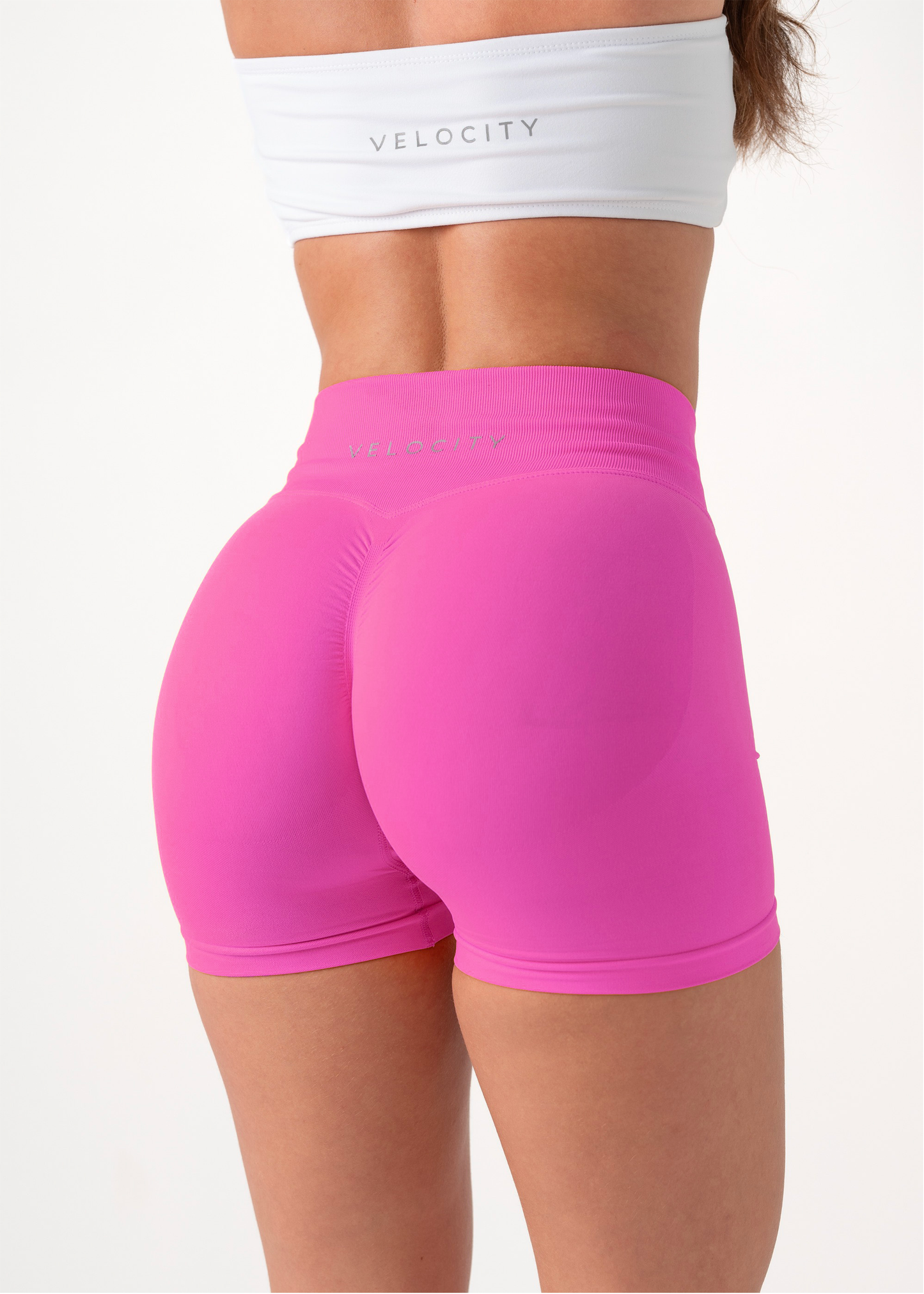 ULTIMATE SEAMLESS SCRUNCH SHORTS MINI - DRAGON FRUIT