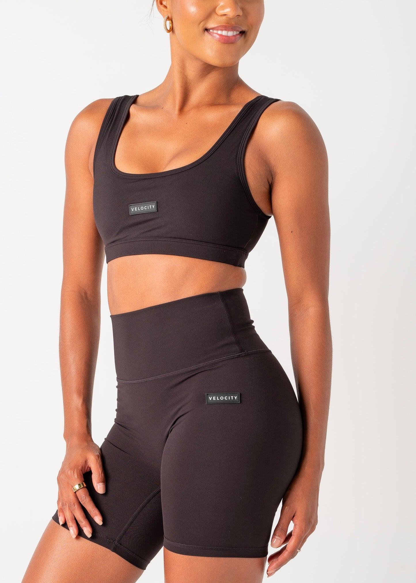 SS BASIC CROP - BLACK