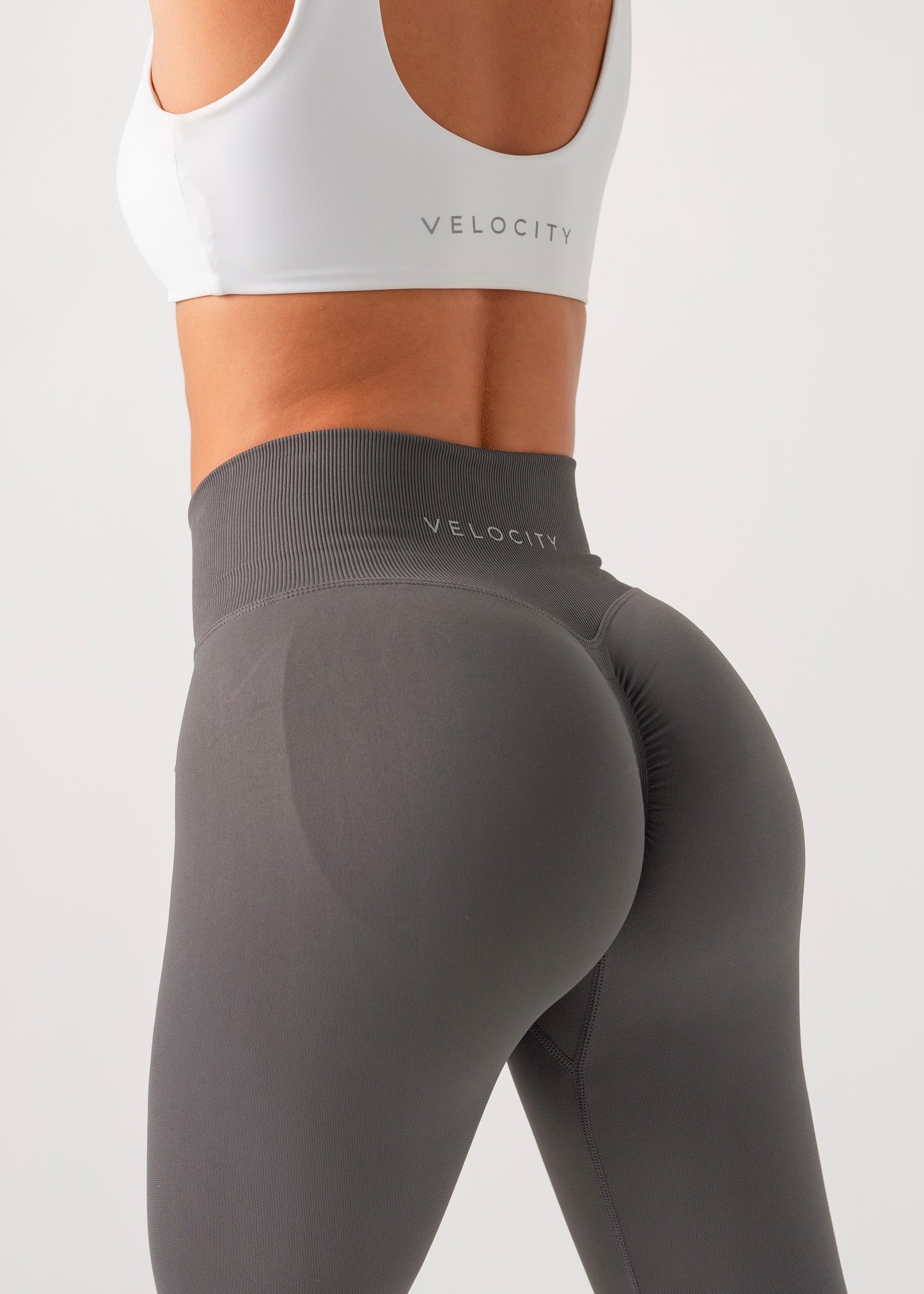 ULTIMATE SEAMLESS SCRUNCH LEGGINGS - DENIM STEEL