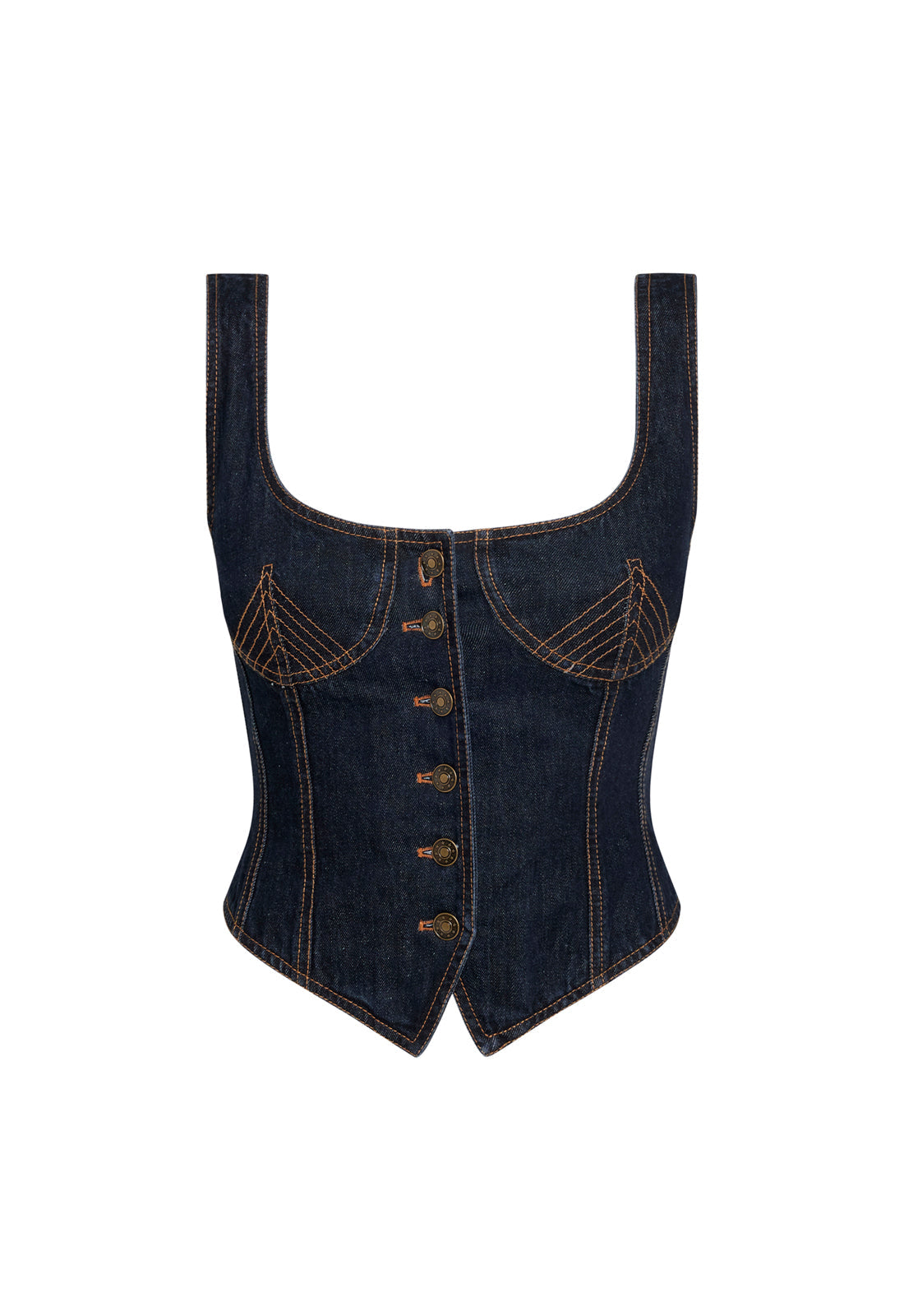 AFTER HOURS CORSET - DARK DENIM