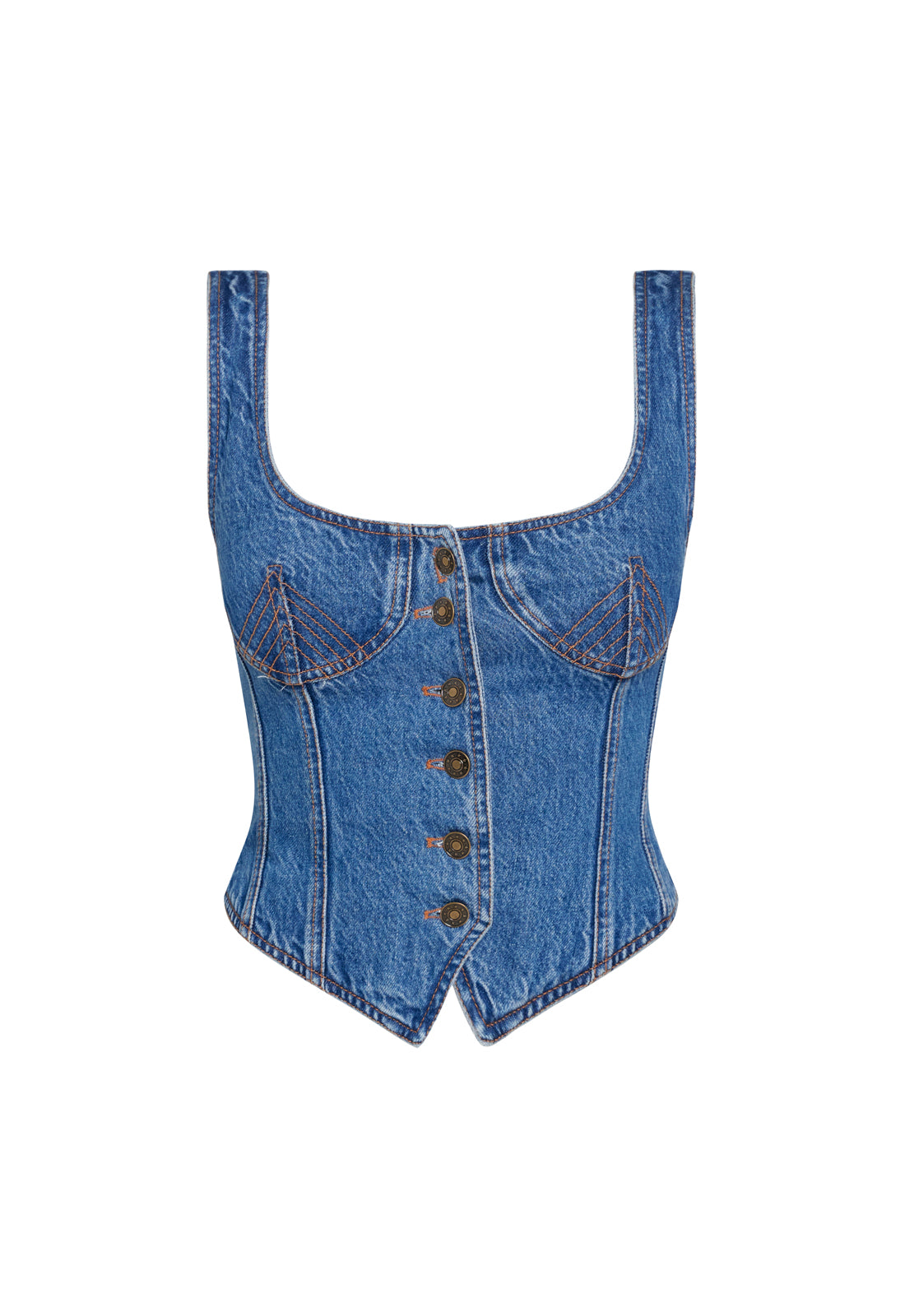 AFTER HOURS CORSET - BLUE DENIM