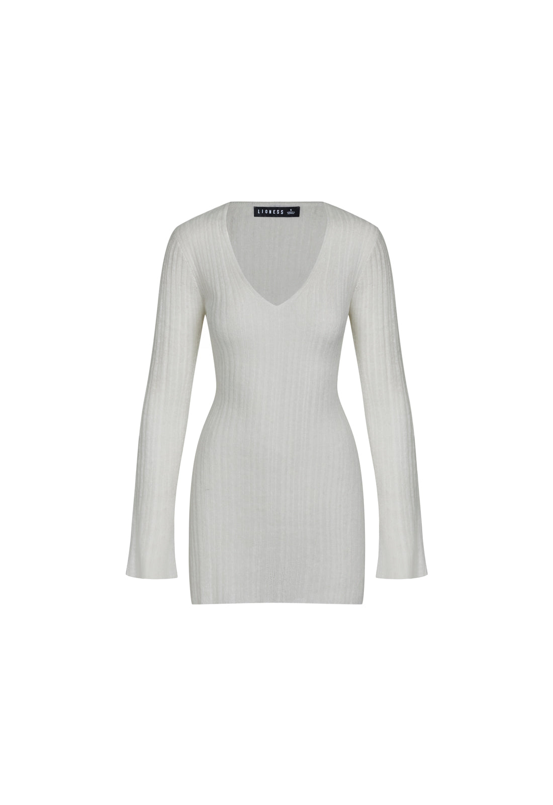 COYOTE KNIT DRESS - PORCELAIN