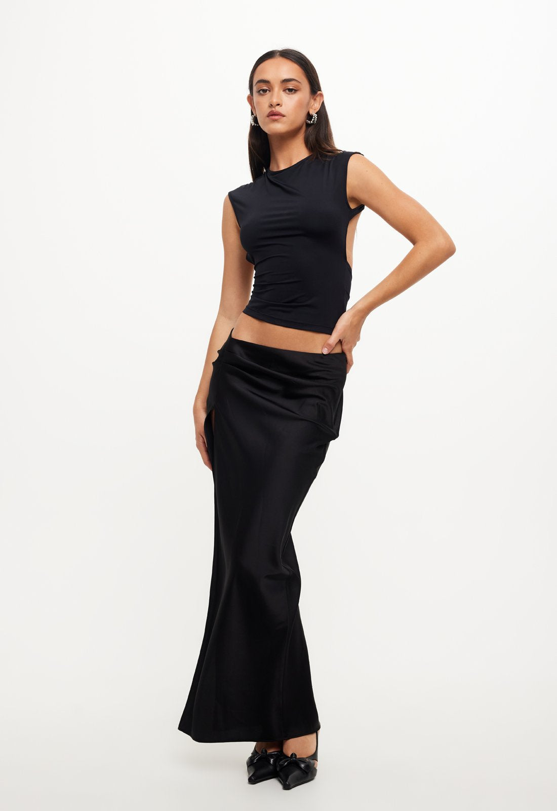 UNO TIE TOP - ONYX