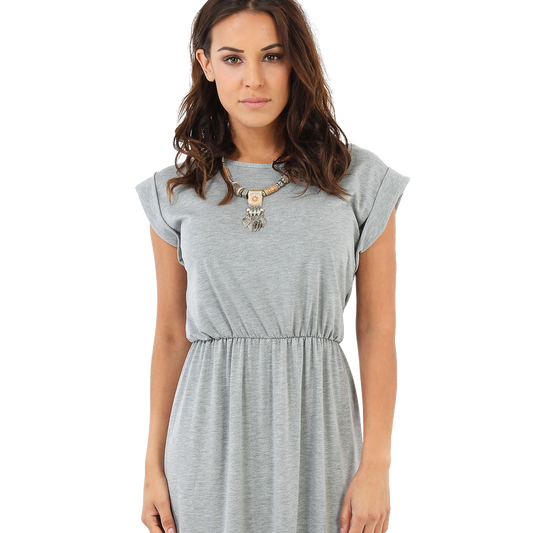 women gray dress