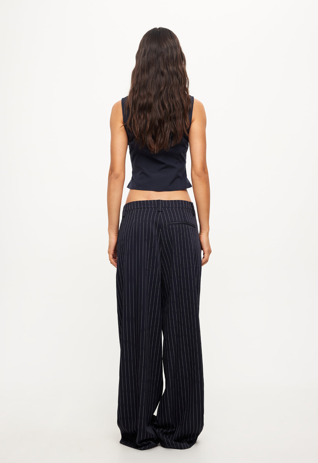 ALLURE TIE TOP - NAVY