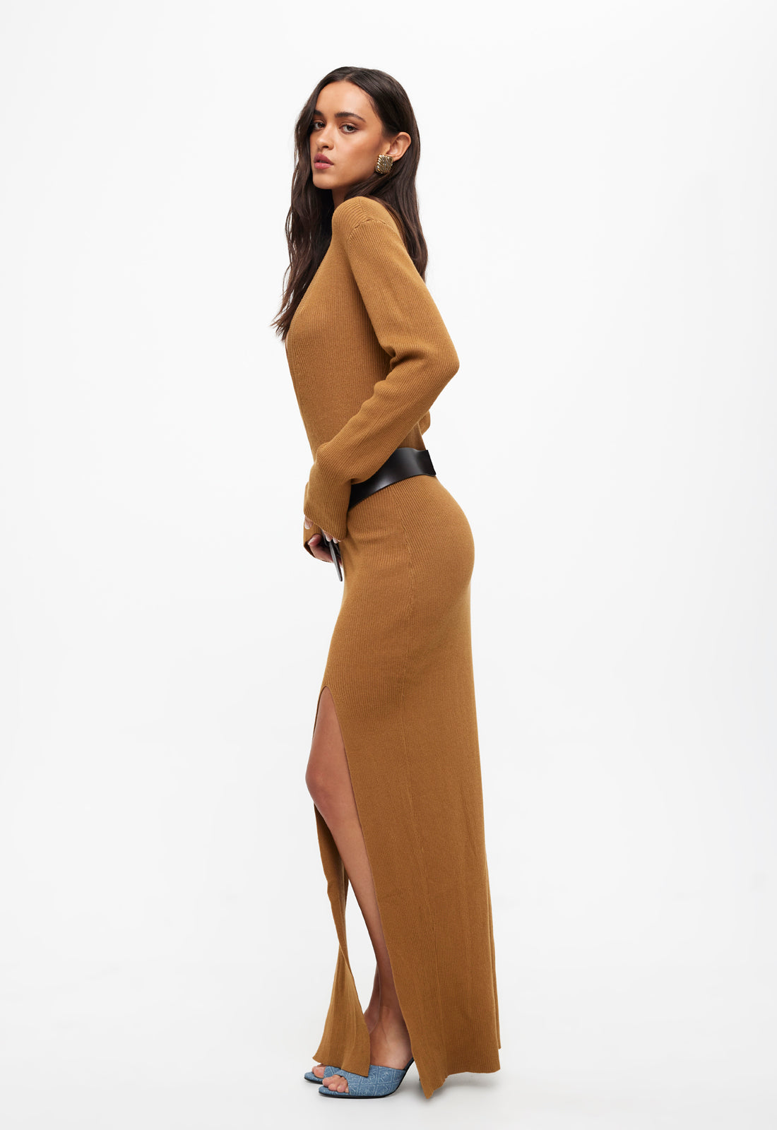 OPULENCE MAXI DRESS - CAMEL