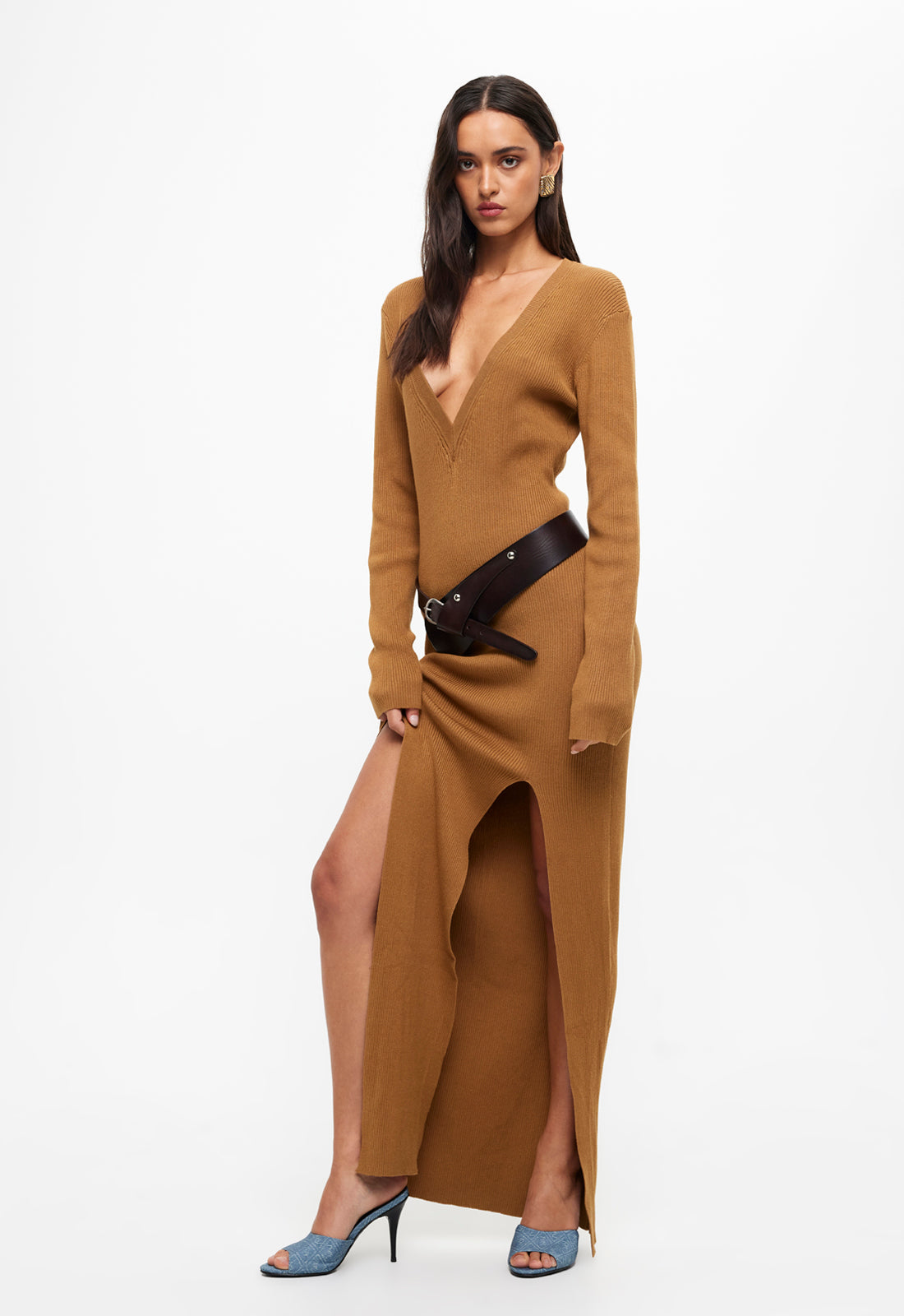 OPULENCE MAXI DRESS - CAMEL