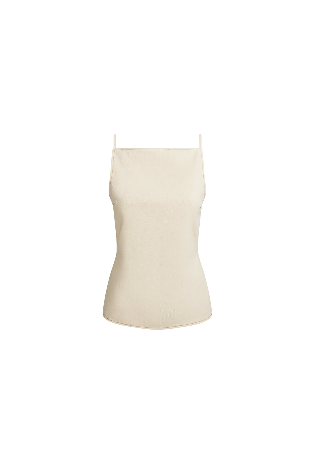 CAMILLE BACKLESS TOP - ECRU