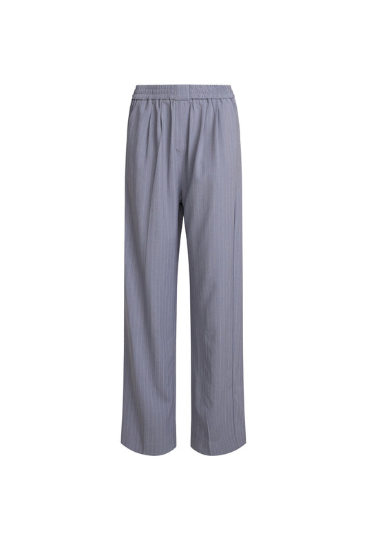 AGYNESS PANT - SLATE PINSTRIPE