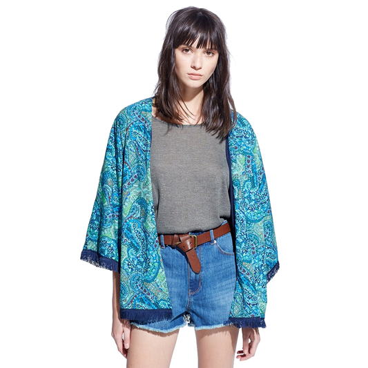 girls blue shrug