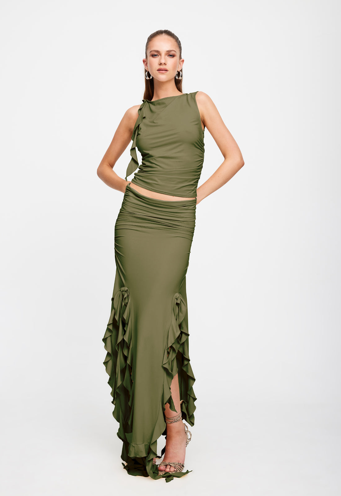 RENDEZVOUS SKIRT - OLIVE