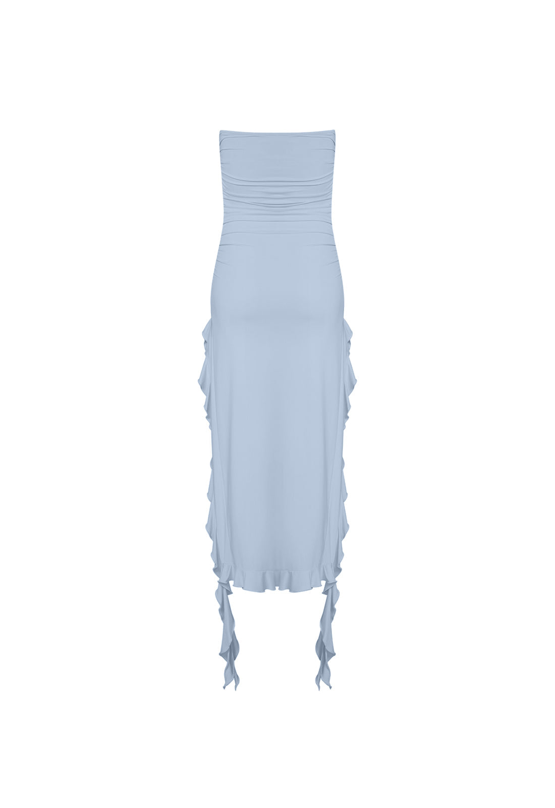 RENDEZVOUS STRAPLESS DRESS - BLUE