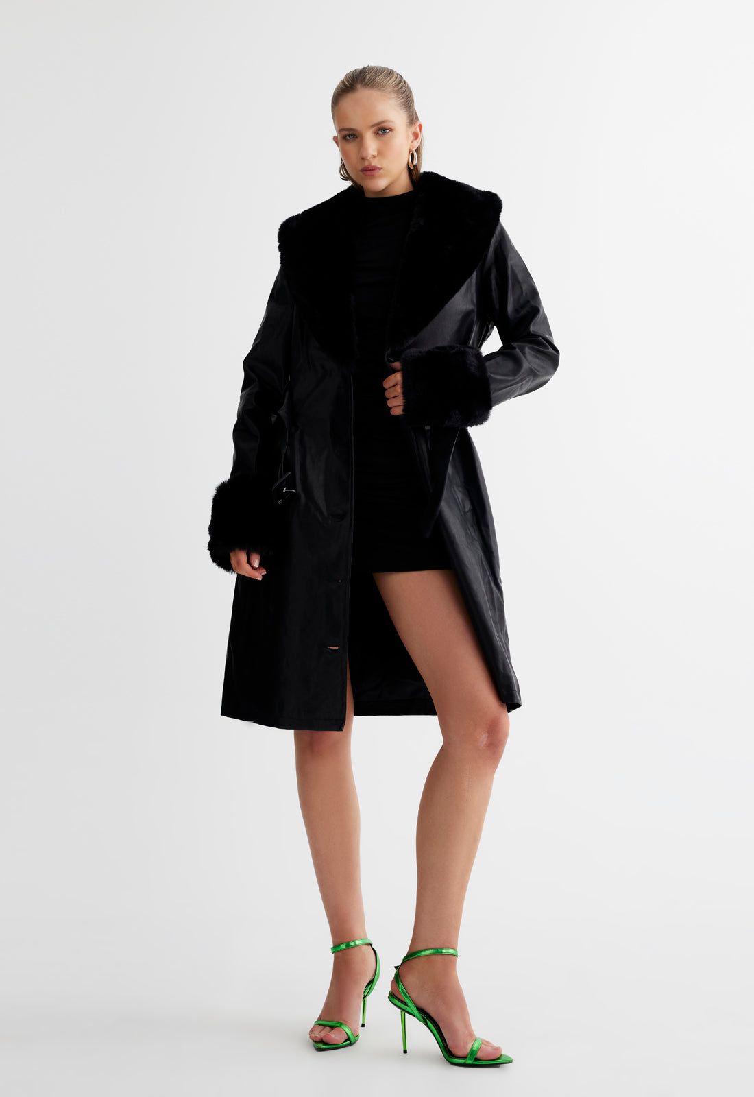 BROOKLYN LONG COAT - ONYX