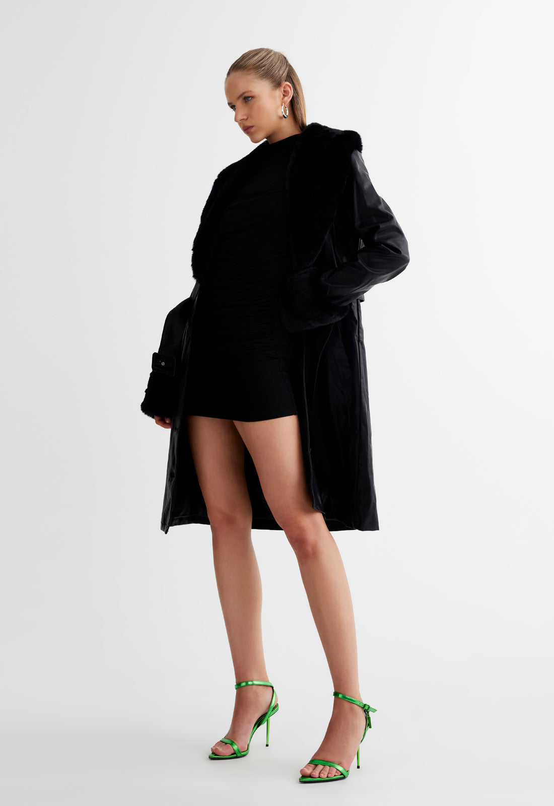 BROOKLYN LONG COAT - ONYX
