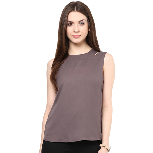 Womens sleeveless plain t-shirt