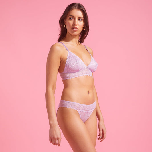 Luxe Lace Orchid Bikini Set