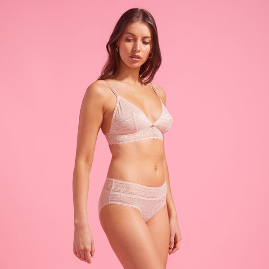 Luxe Taupe Lace Boyleg
