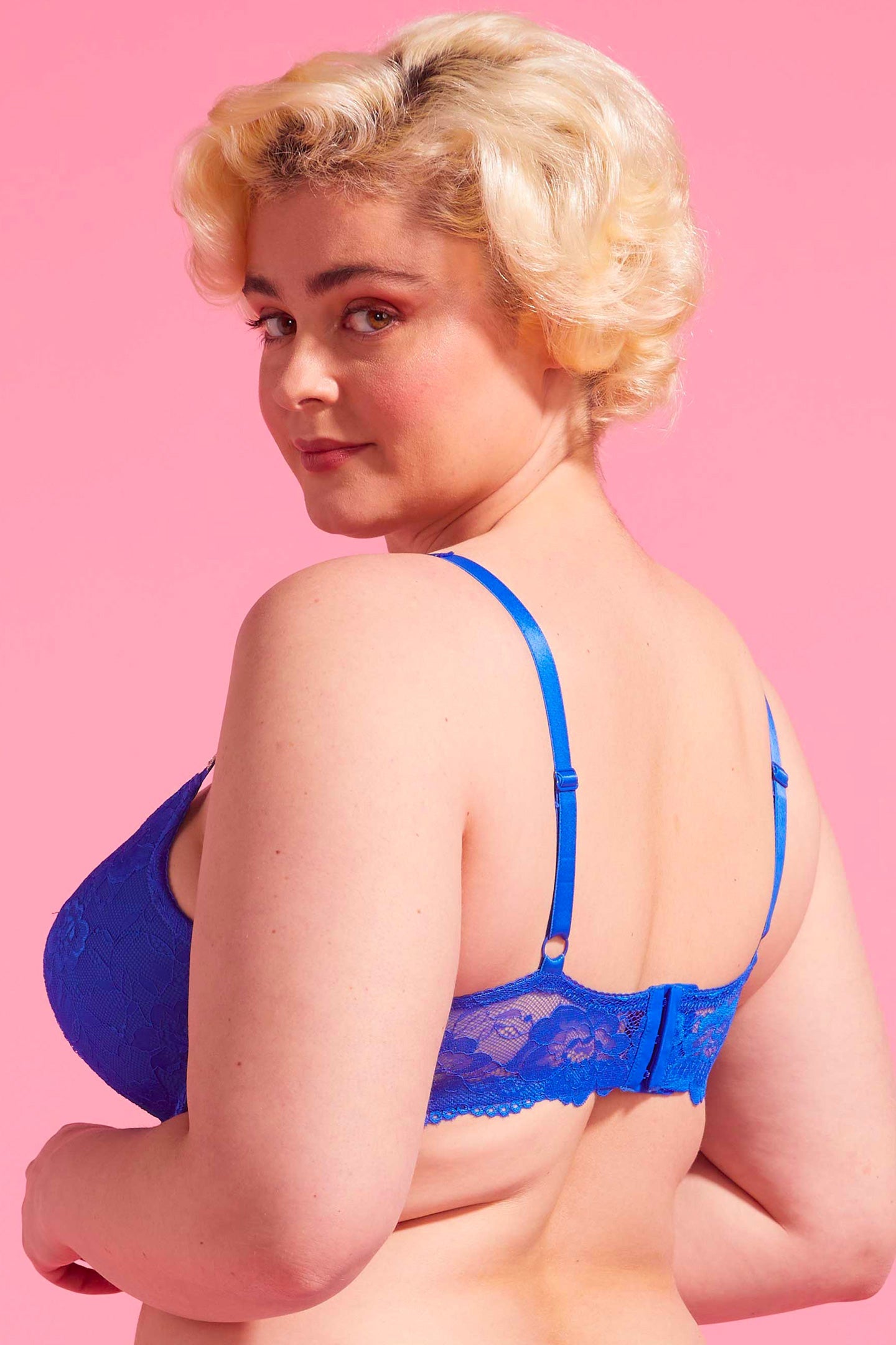 Vixen Cobalt Blue Lace Push-Up Bra