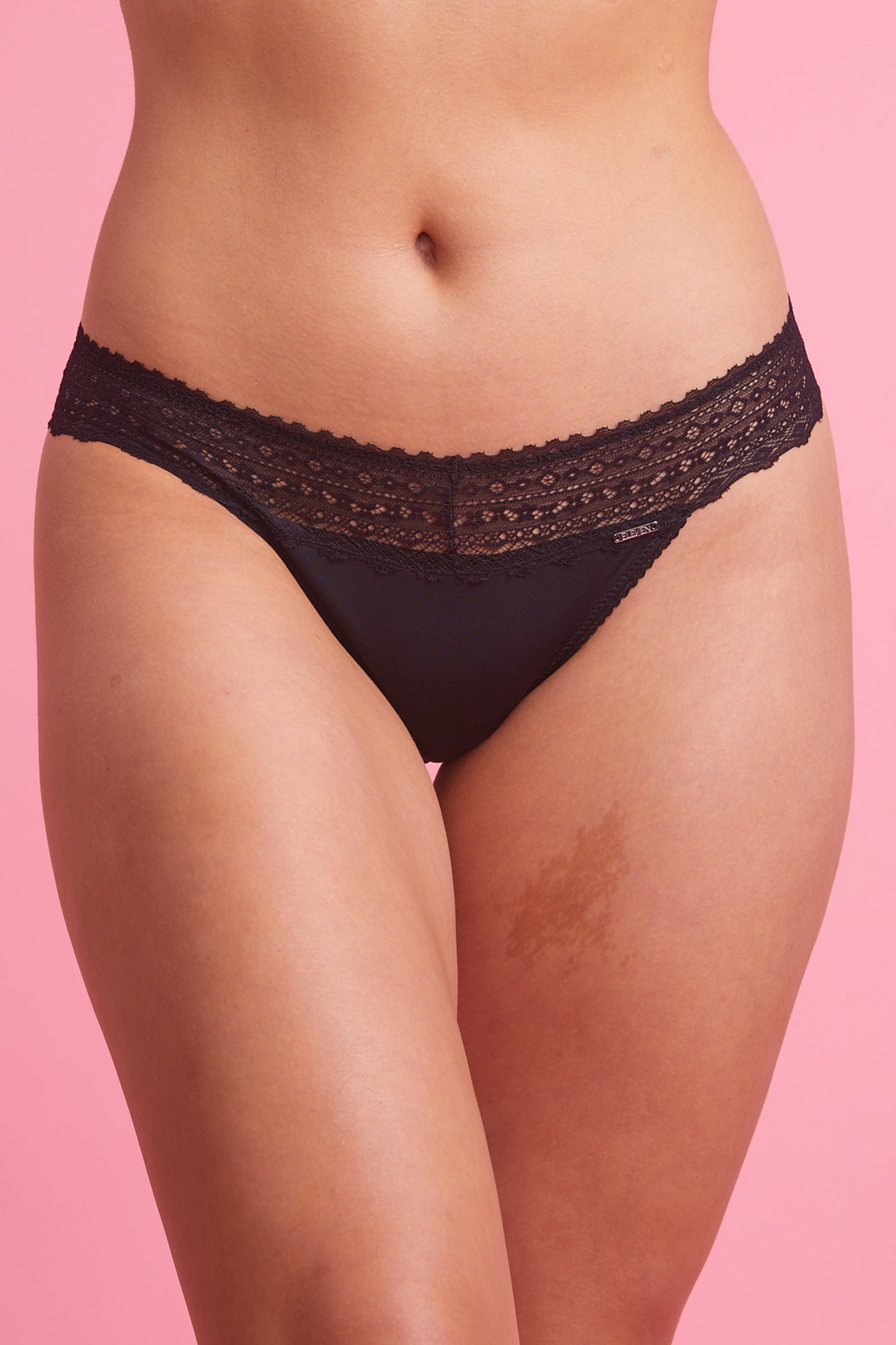 Luxe Microfibre & Lace Black Bikini Set