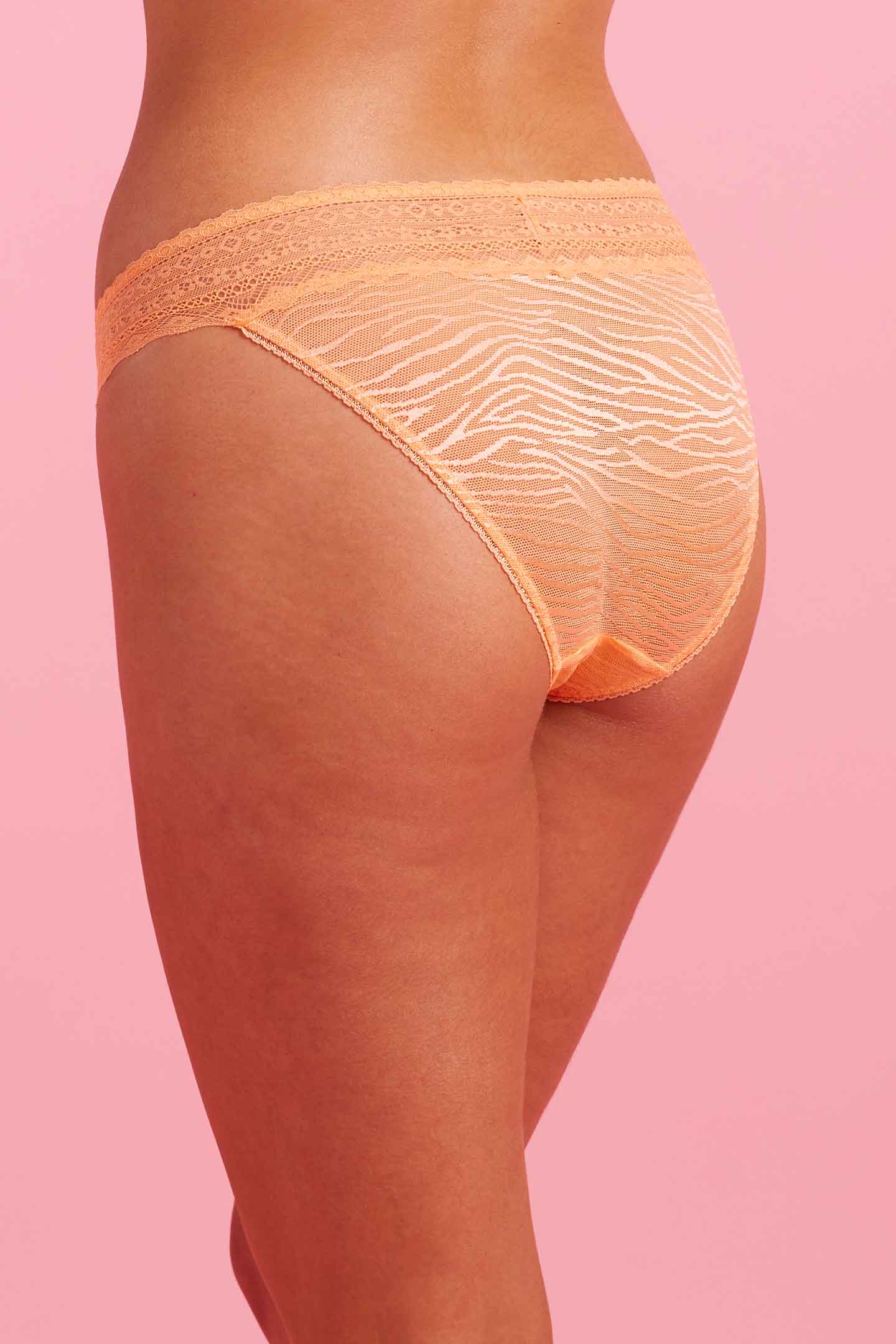 Tangerine Lace Bikini Set