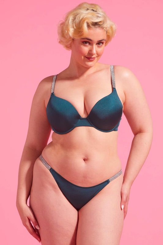 Vixen Emerald Green Microfibre Bikini