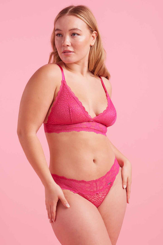 Pink lace Bikini