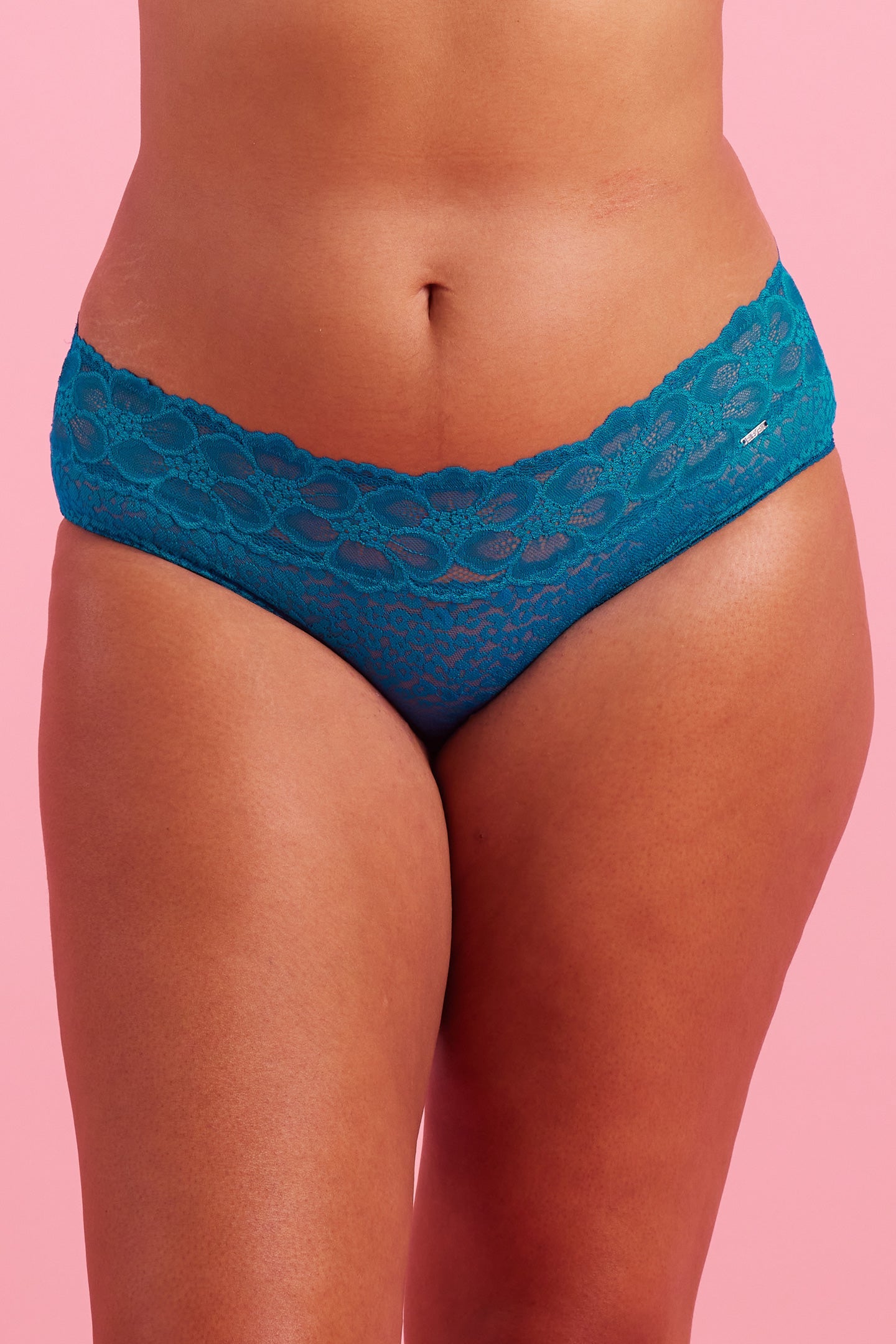 Luxe Lace Peacock Boyleg Set