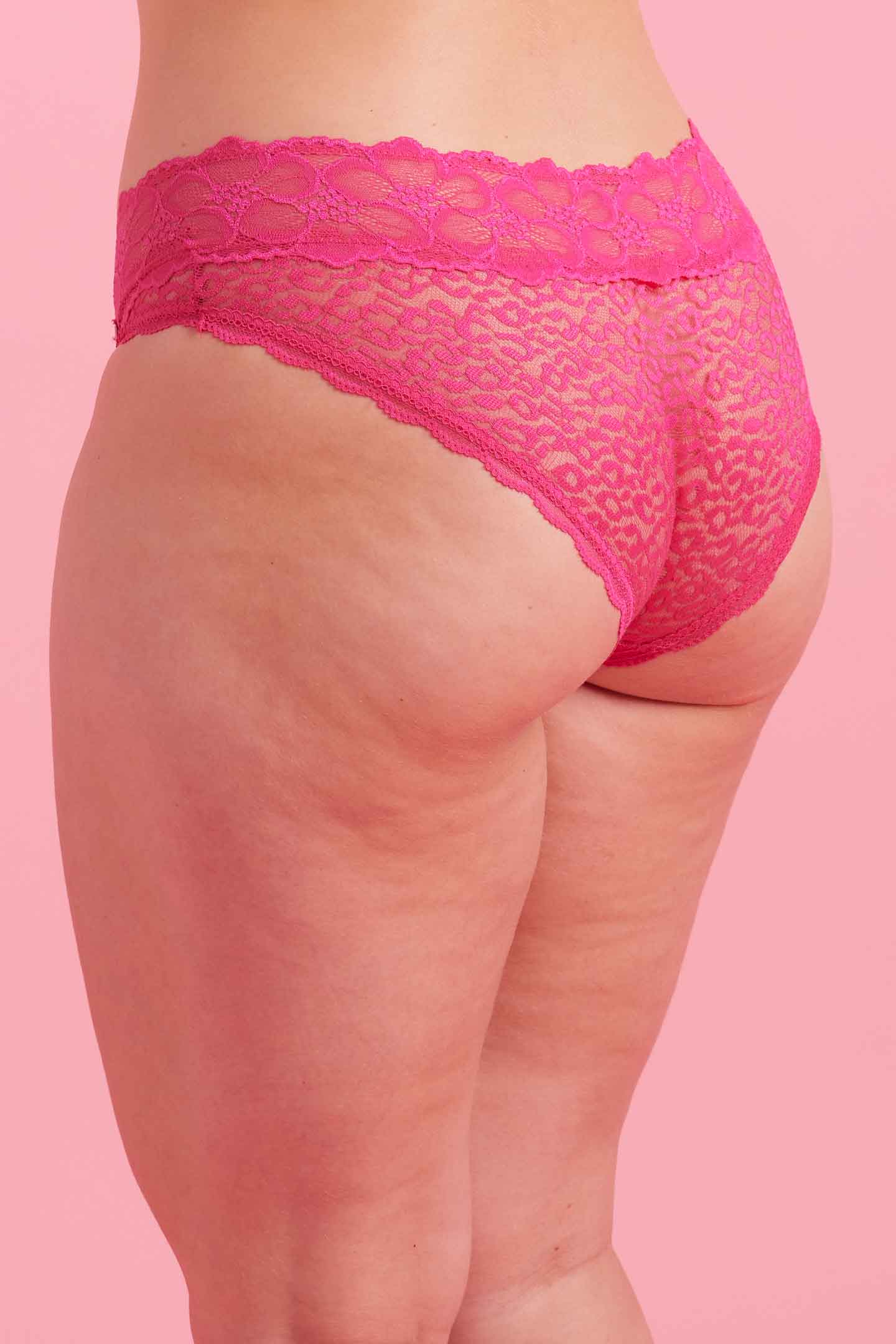 Pink Lace Boyleg