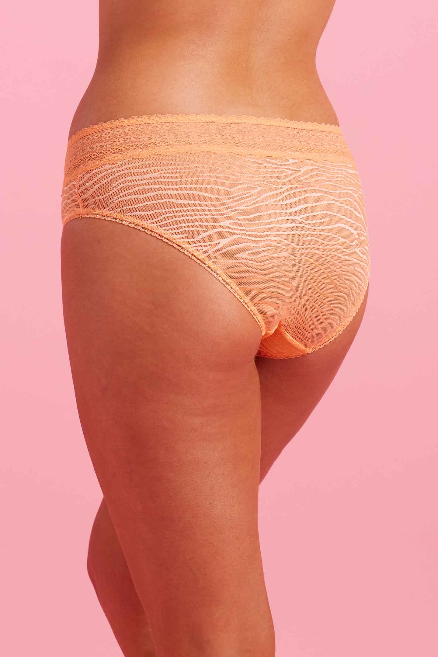 Tangerine Lace Boyleg