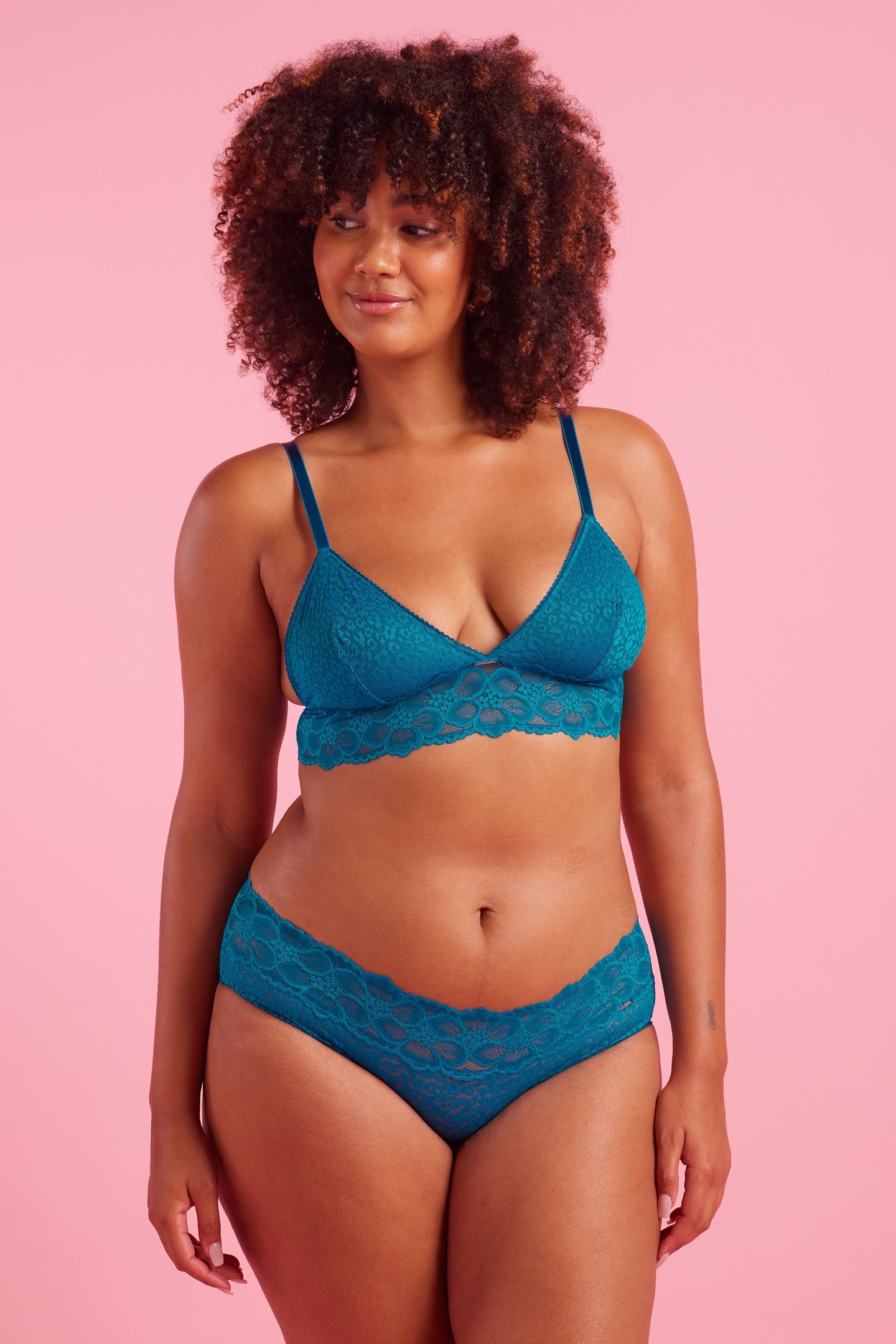 Luxe Lace Peacock Boyleg