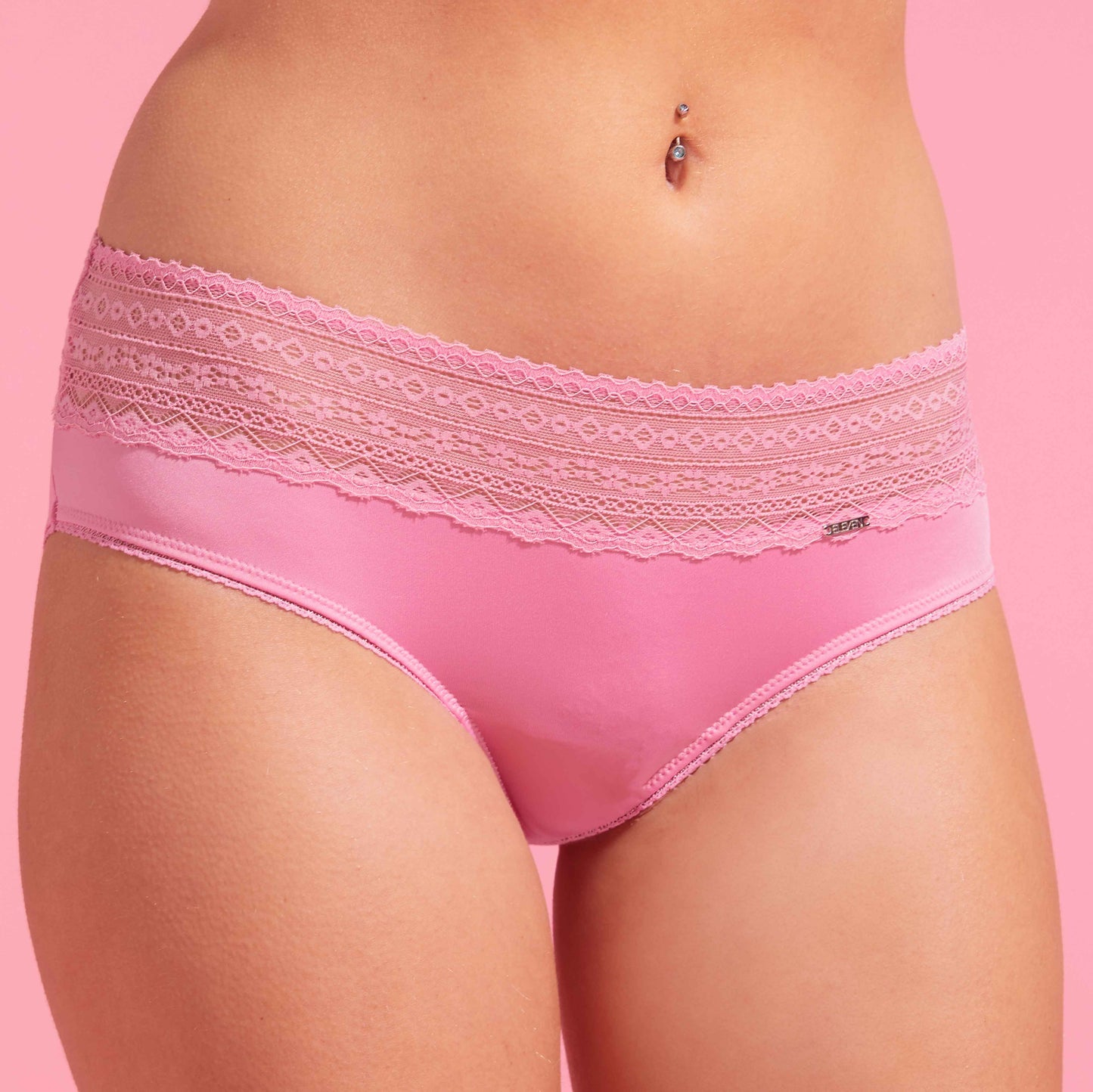 Orchid Smoke Microfibre & Lace Boyleg