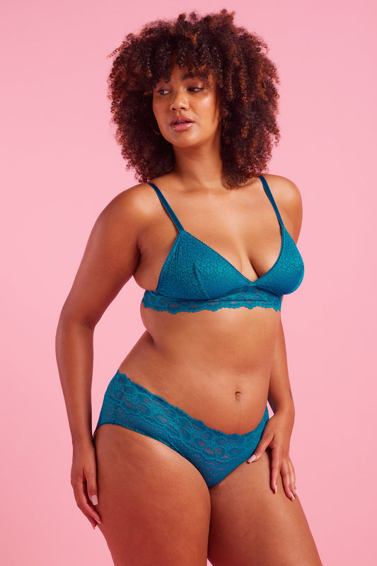 Luxe Lace Peacock Boyleg