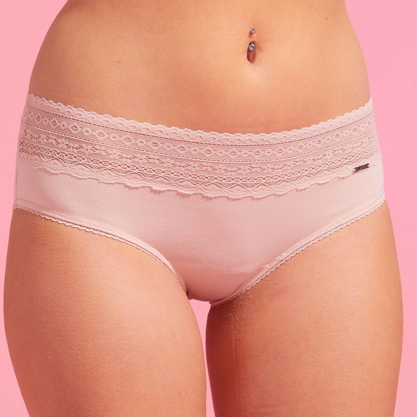 Taupe Recycled & Lace Boyleg