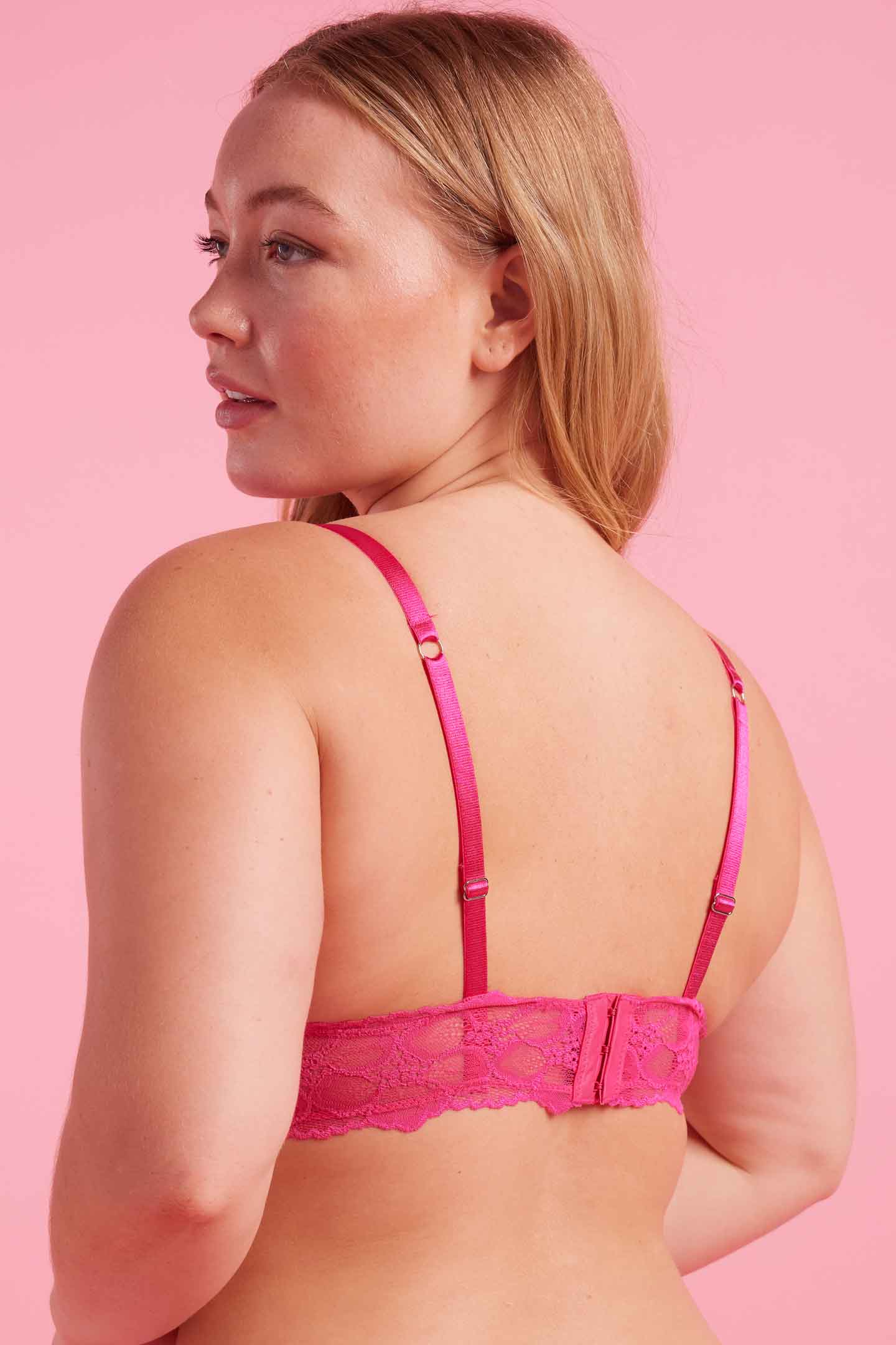Pink Lace Bralette