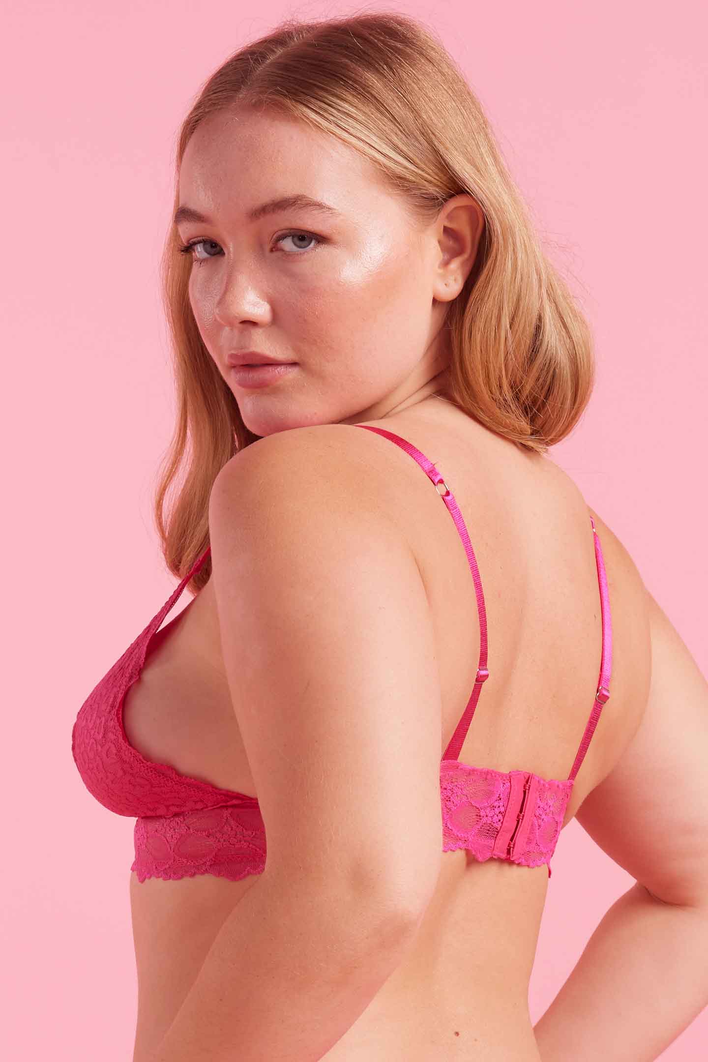 Pink Lace Bralette