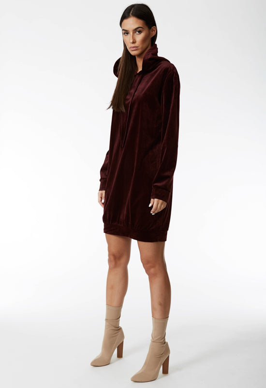 Ain't No Business Hoodie Dress - NAVY