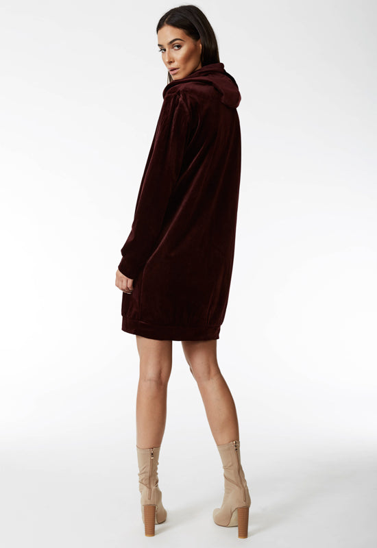 Ain't No Business Hoodie Dress - NAVY