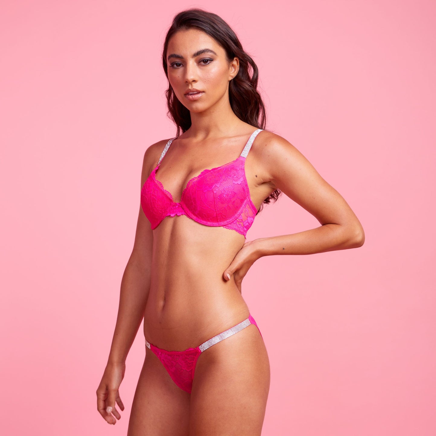 Vixen Fuchsia Lace Bikini